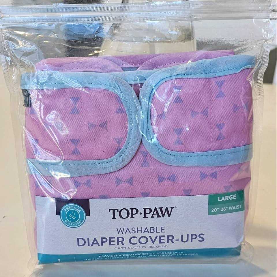 Top Paw Washable Pink Diaper Cover Ups - Healthber