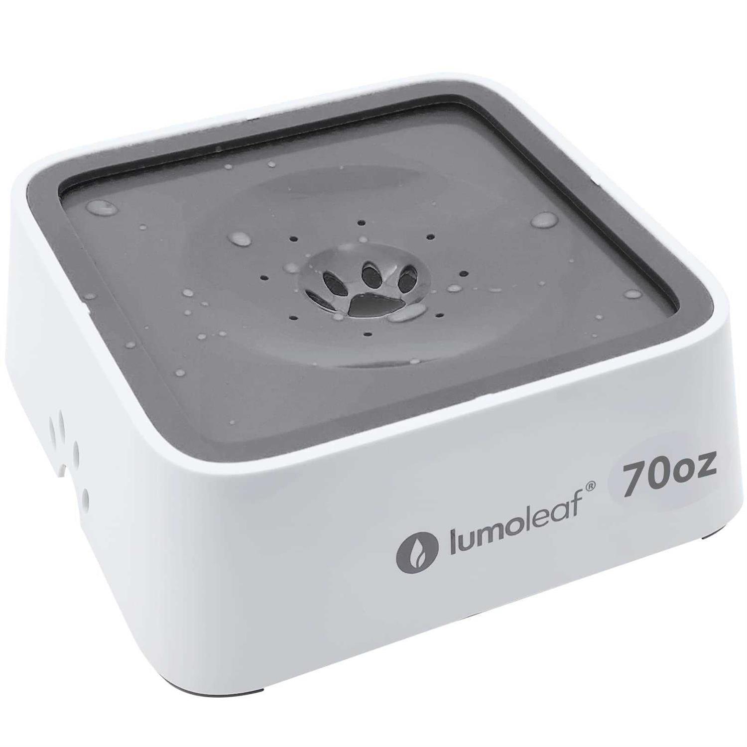 LumoLeaf Dog Water Bowl Pet Slow Water Feeder Bowl No Spill Dog Bowl - Healthber