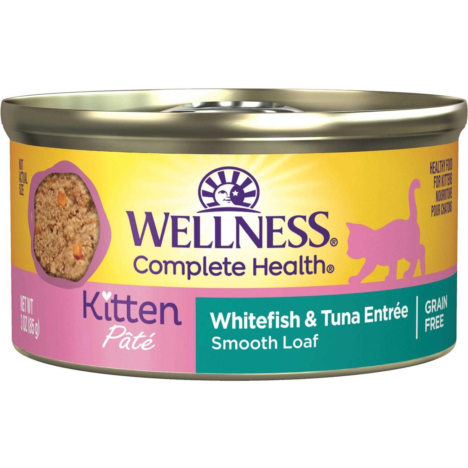 Wellness Complete Health Kitten Whitefish & Tuna Wet Cat Food - Healthber