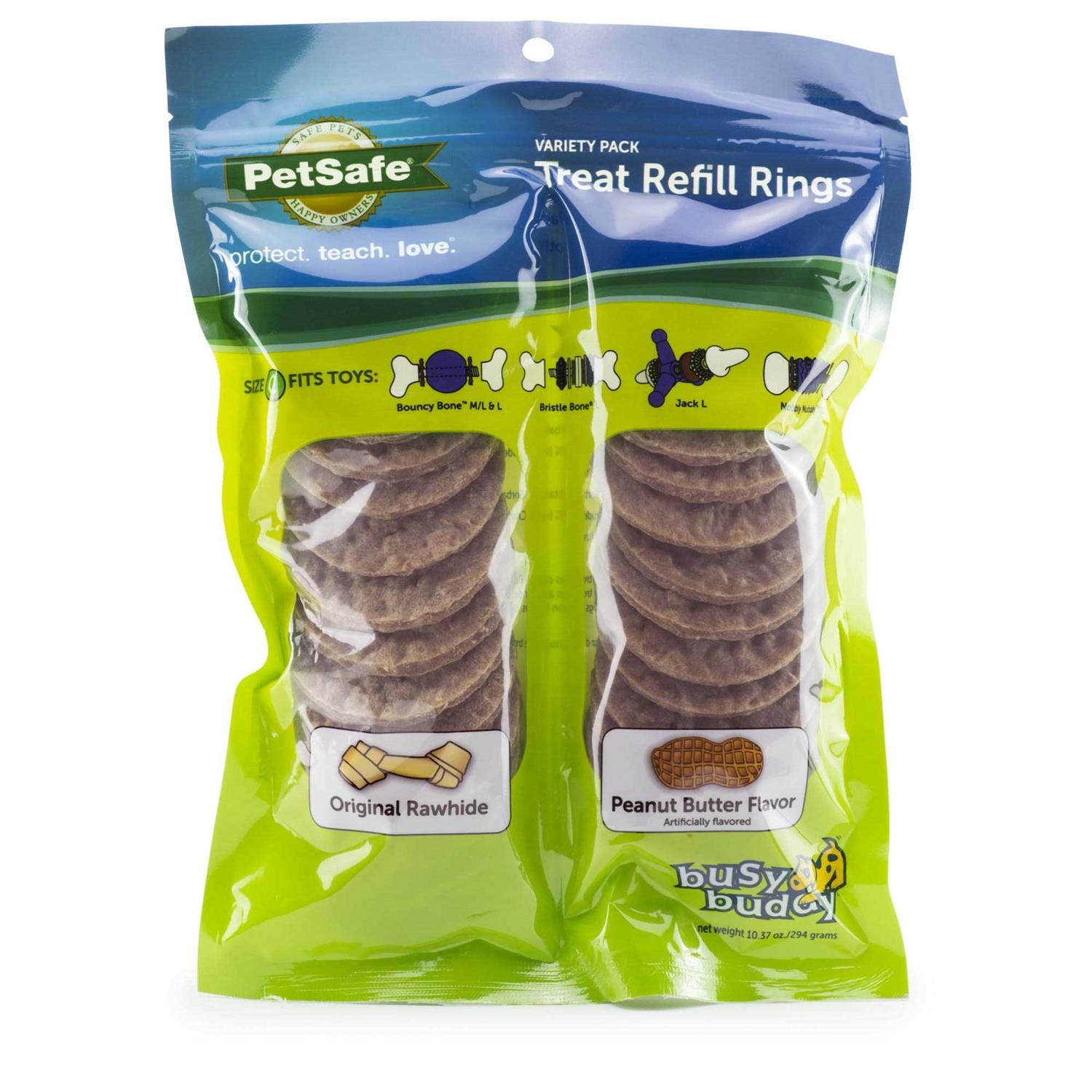 Busy Buddy Rawhide Treat Rings - Healthber