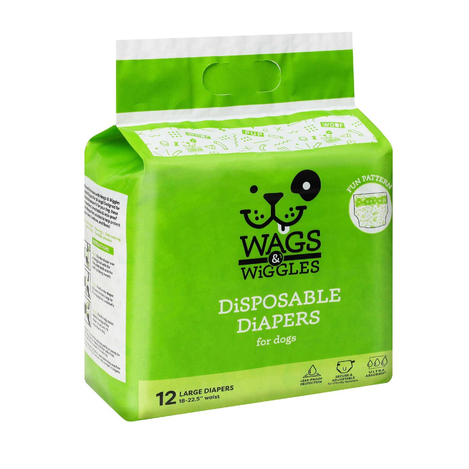 Wags & Wiggles Female Dog Diapers Doggie Diapers for Female Dogs - Healthber