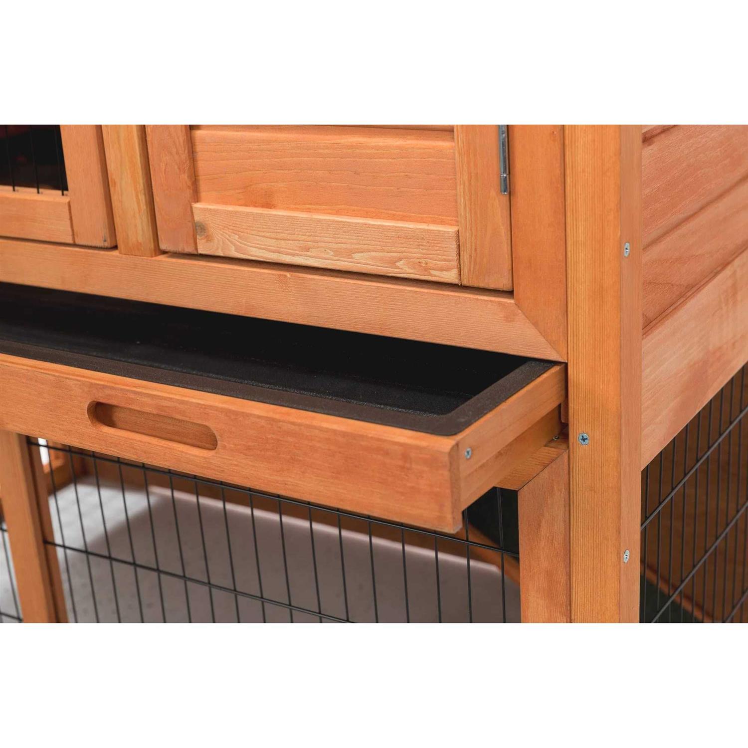 Trixie Rabbit Hutch with Sloped Roof - Healthber