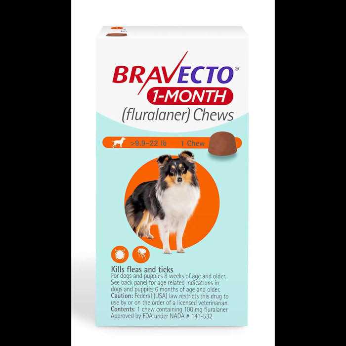 Bravecto 1-Month Chews for Dogs 9.9 - Healthber
