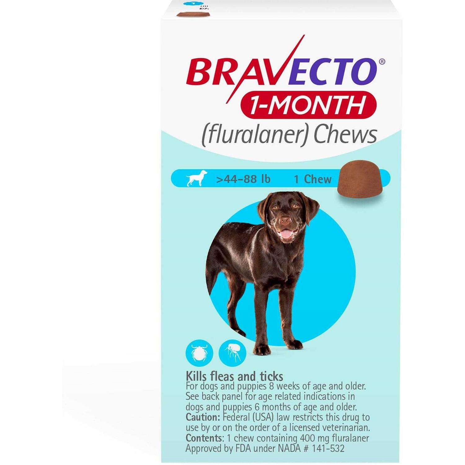 Bravecto 1-Month Chews for Dogs 44 - Healthber