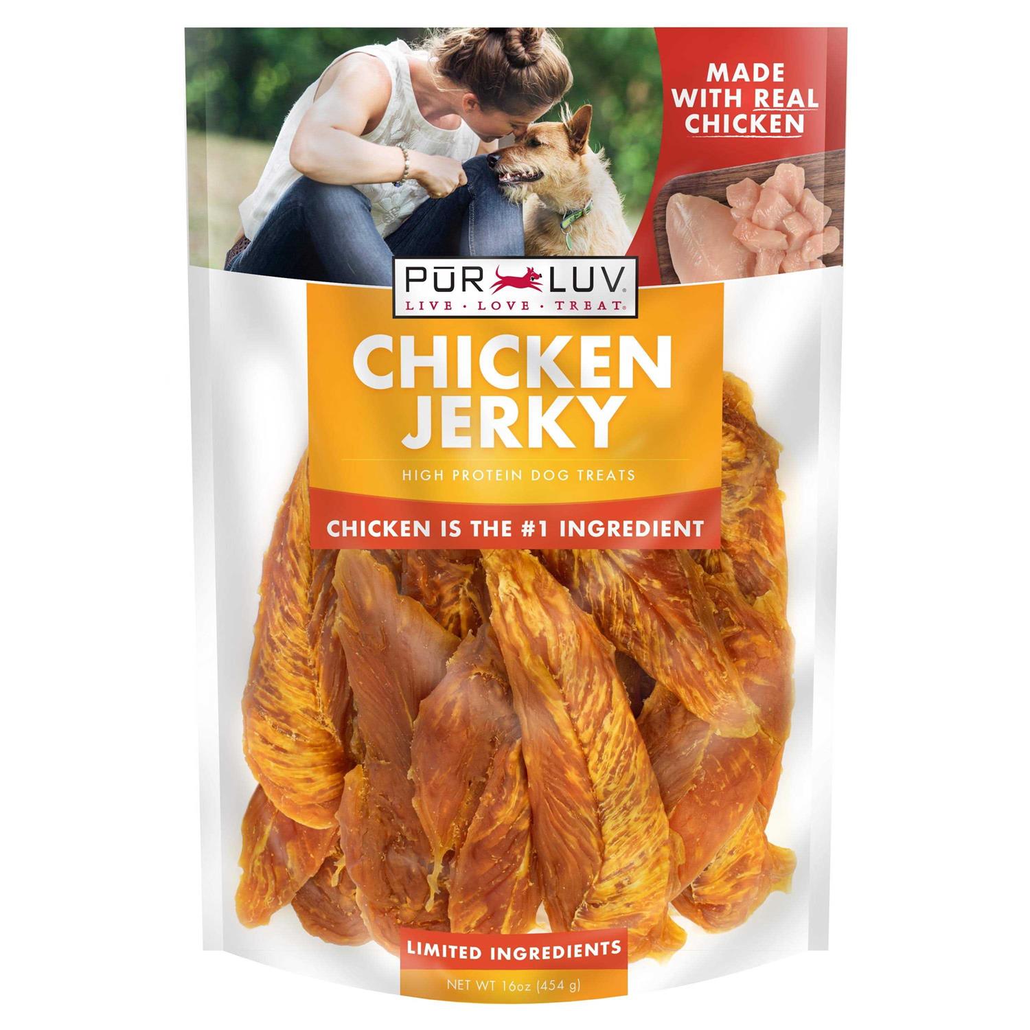 Pur Luv Real Chicken Jerky Dog Treats - Healthber