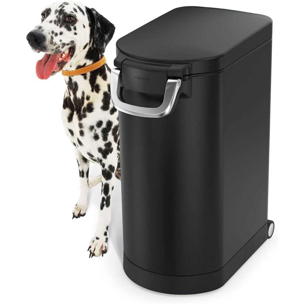 simplehuman Pet Food Can White Steel - Healthber