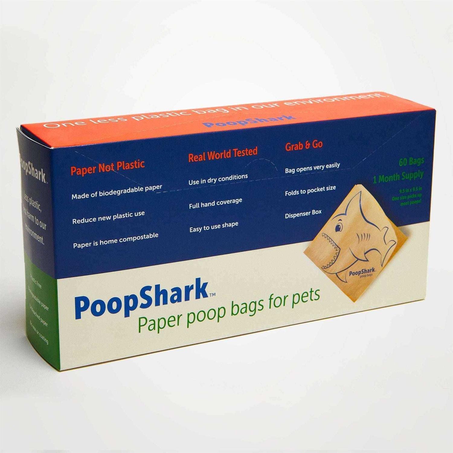 PoopShark Paper Poop Bags for Dogs - Healthber