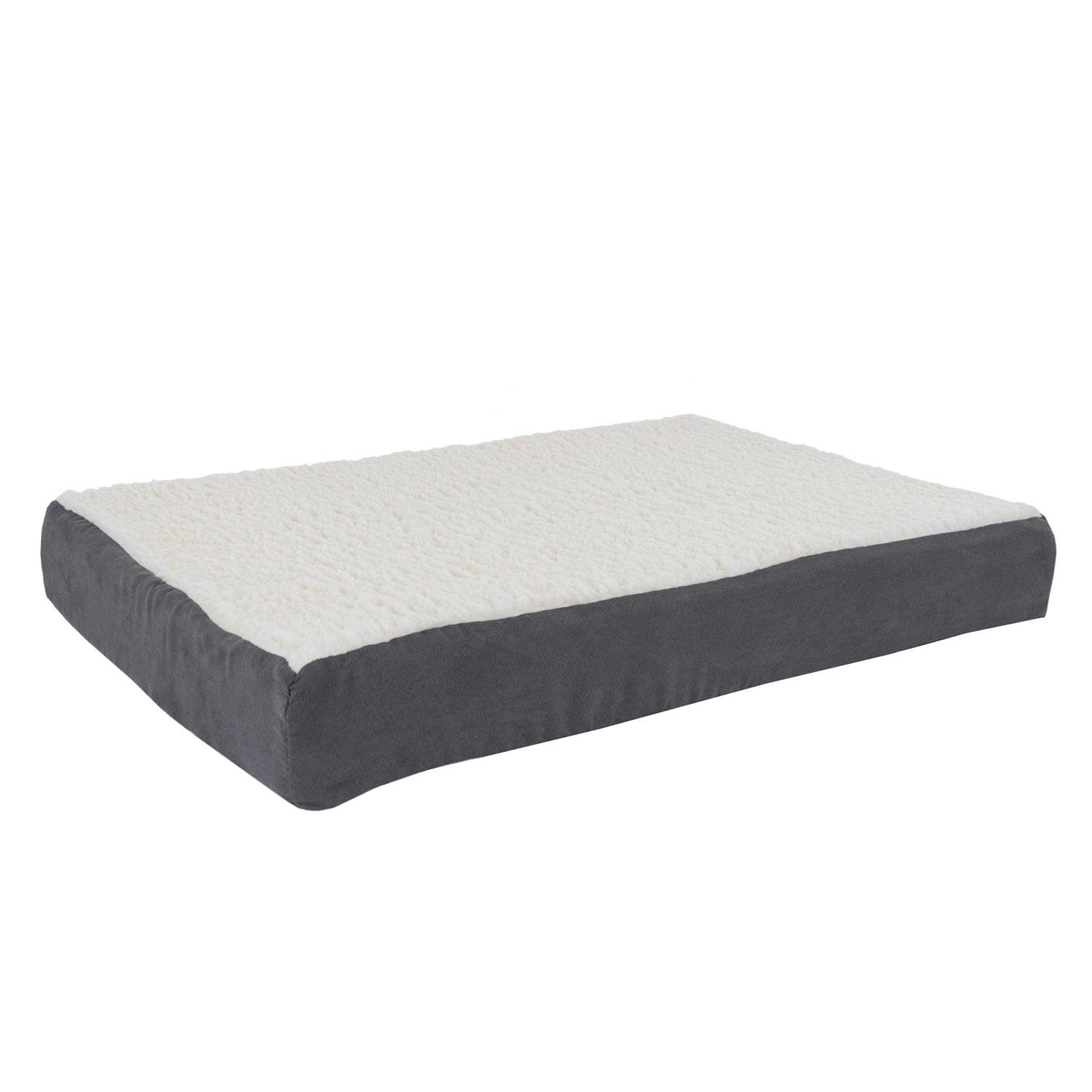Orthopedic Sherpa Dog Bed with Memory Foam Cover by Petmaker - Healthber