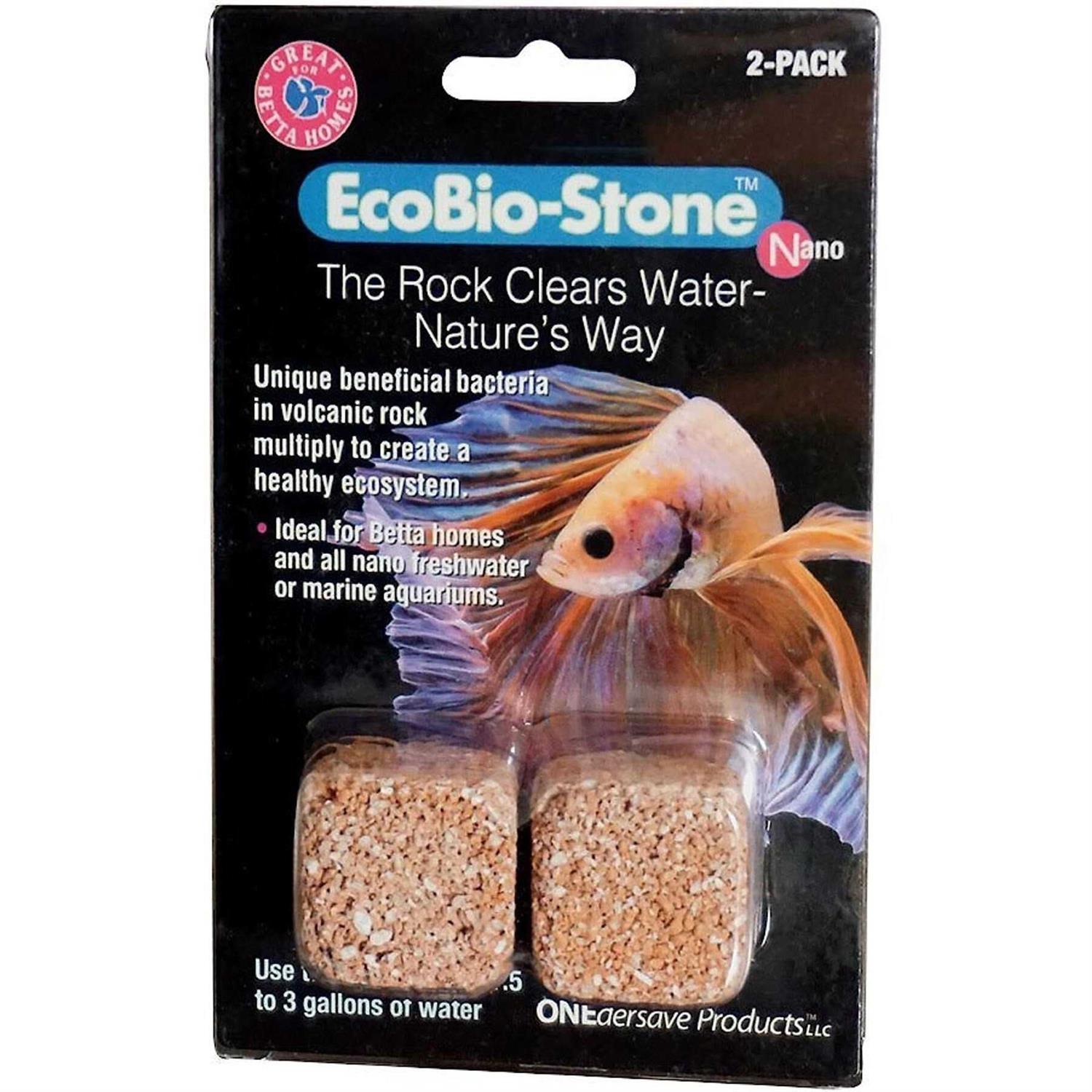 EcoBio-Block Stone Natural Volcanic Water Clarifier and Odor Remover Rock for Aquariums - Healthber