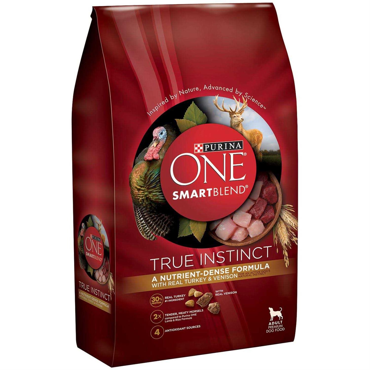 Purina ONE Real Turkey & Venison True Instinct Dry Dog Food - Healthber
