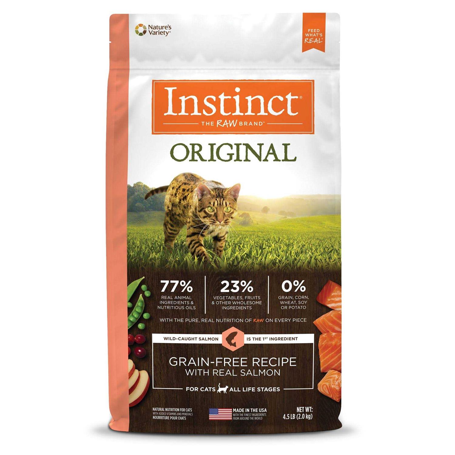 Instinct Original Grain Free Recipe with Real Salmon Natural Dry Cat Food - Healthber