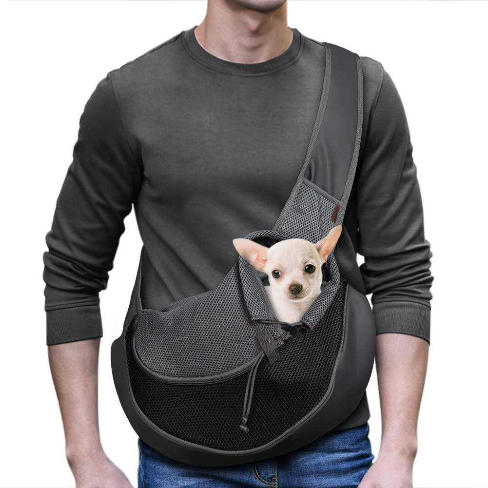 Yudodo Pet Dog Sling Carrier Breathable Mesh Travel Safe Sling Bag Carrier for Dogs Cats - Healthber