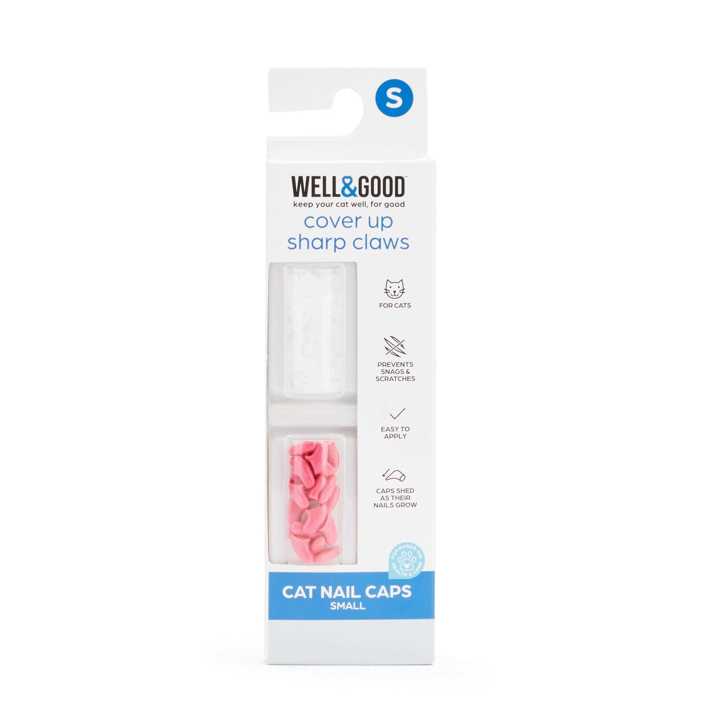 Well & Good Clear & Pink Cat Nail Caps - Healthber