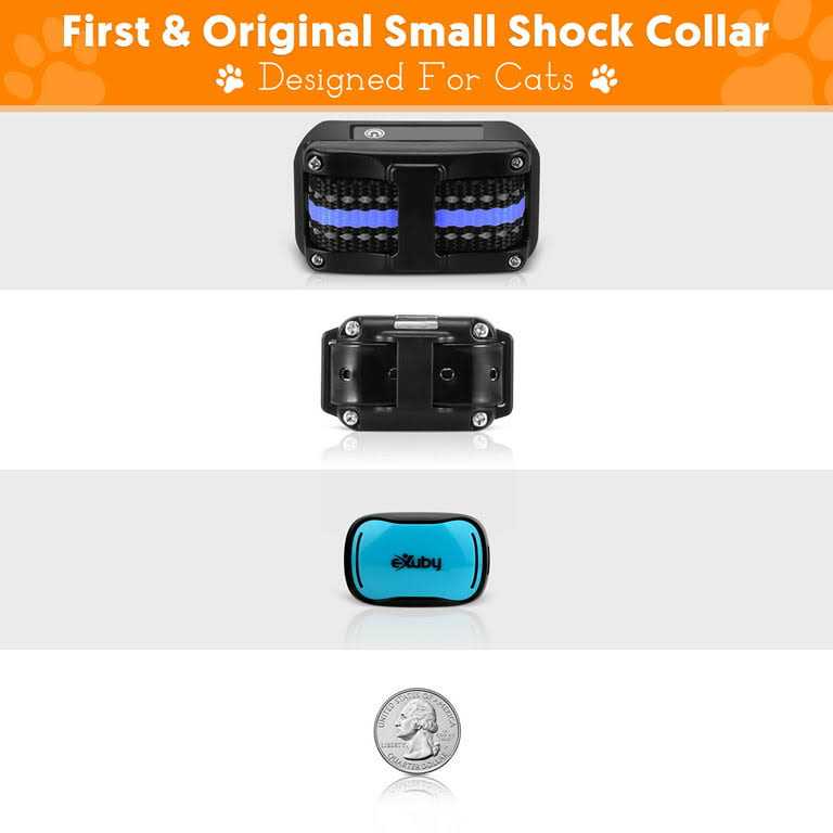 Exuby Small Cat Shock Collar w/ Remote Designed for Training Cats - Healthber