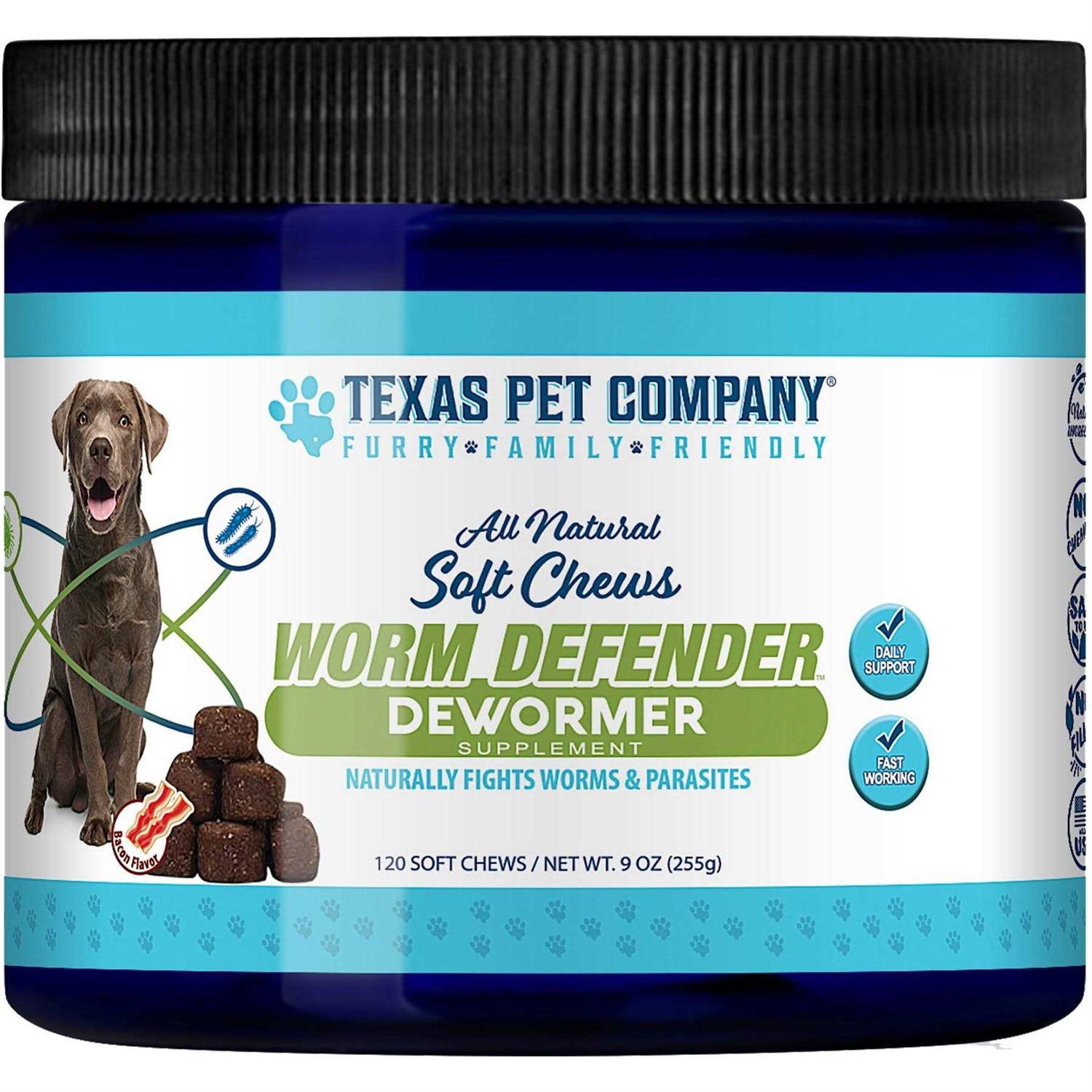 Texas Pet Company Worm Defender Soft Chews Supplement - Healthber
