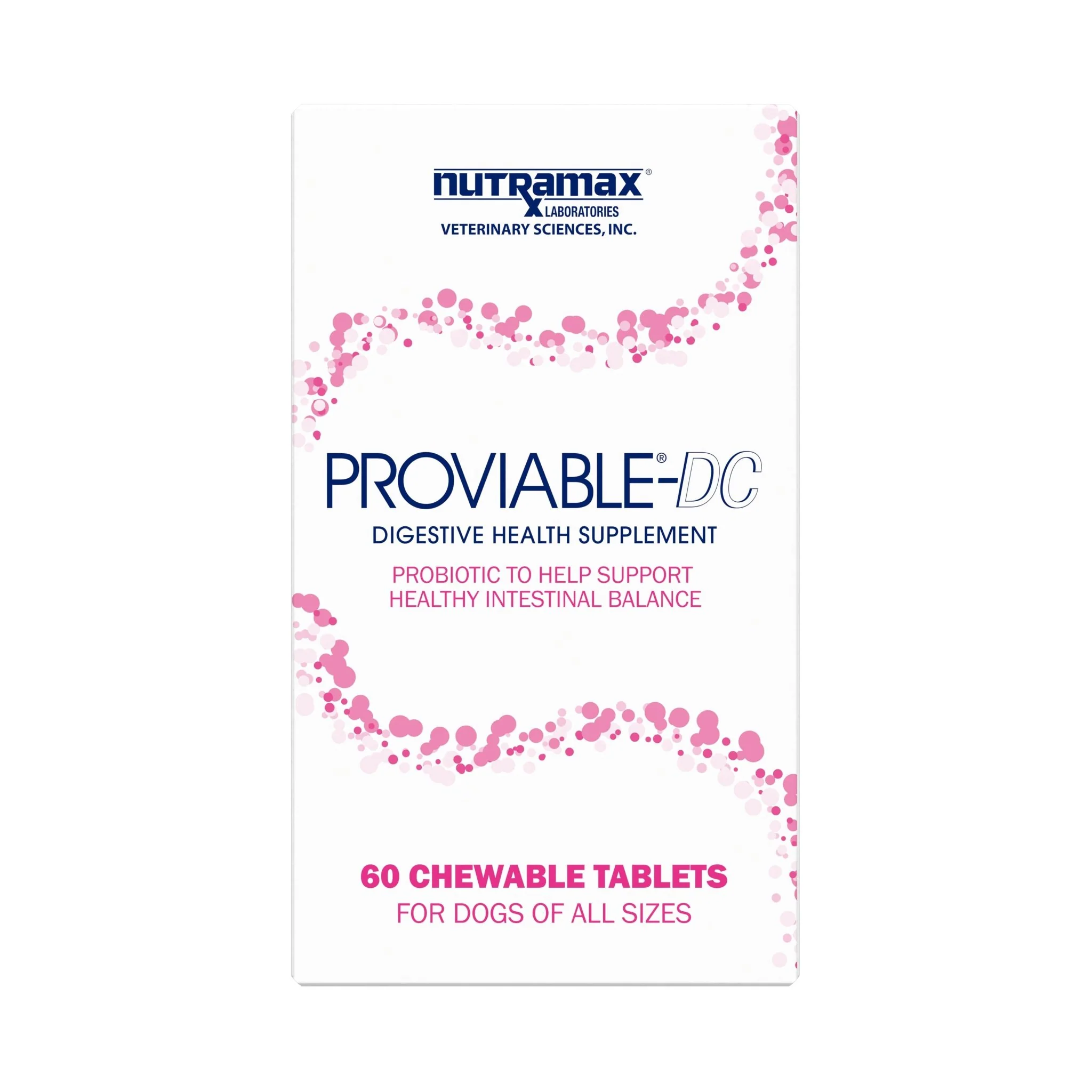 Nutramax Proviable-DC Chew Tablets for Dogs, 60 ct - Healthber