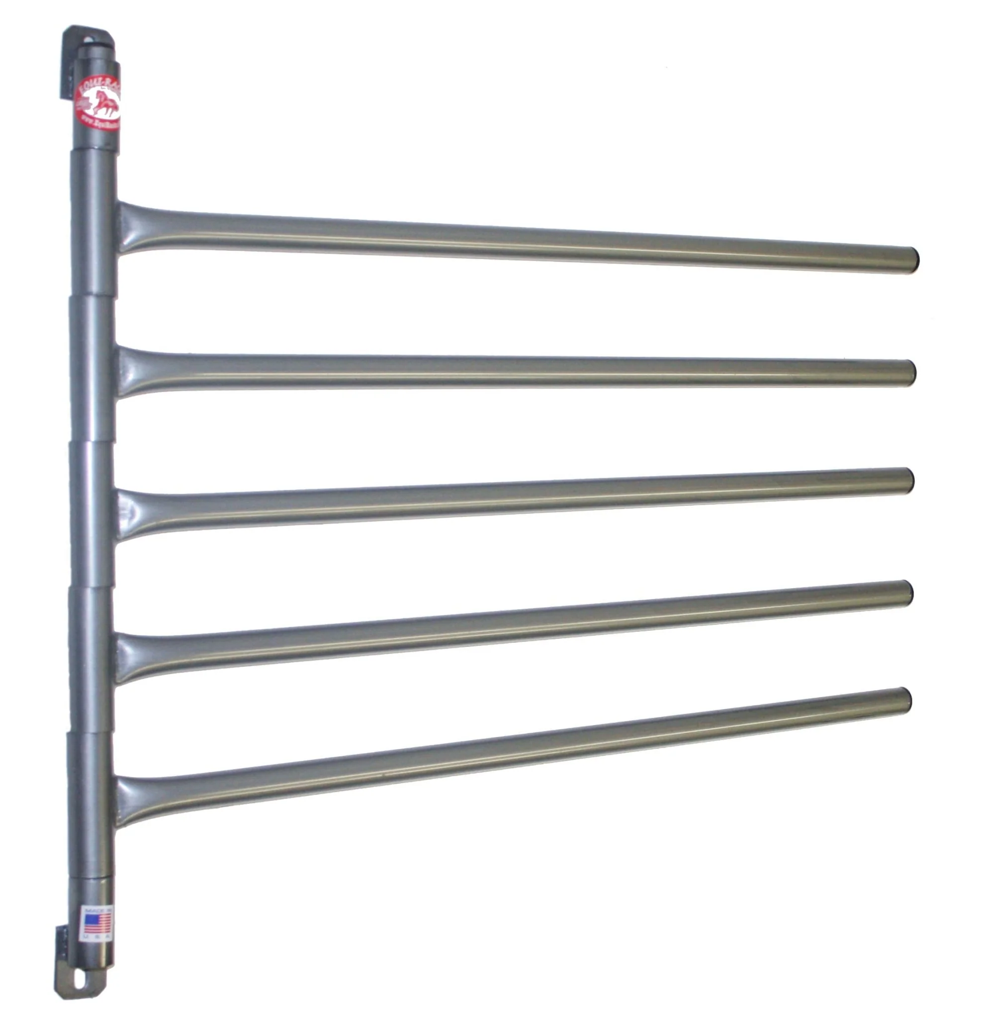 EquiRacks 5 Arm Wall Mount Saddle Pad Rack - Healthber