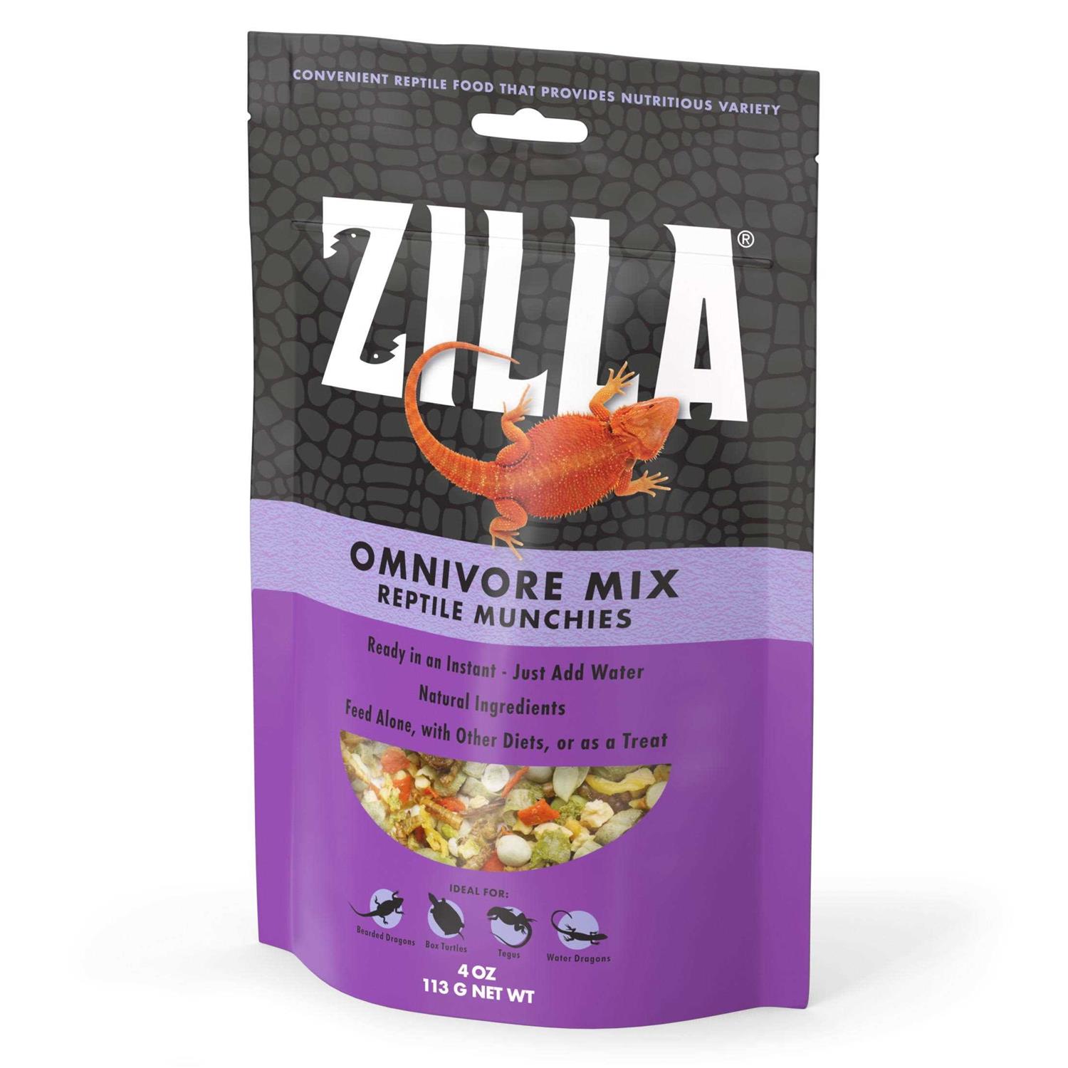 Zilla Reptile Munchies Omnivore Mix with Calcium - Healthber