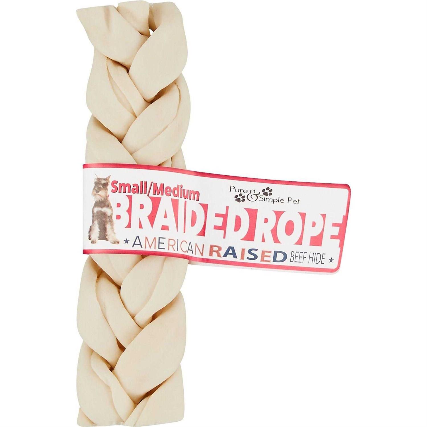 Pure & Simple Pet 9 inch Large Rope Dog Chews - Healthber