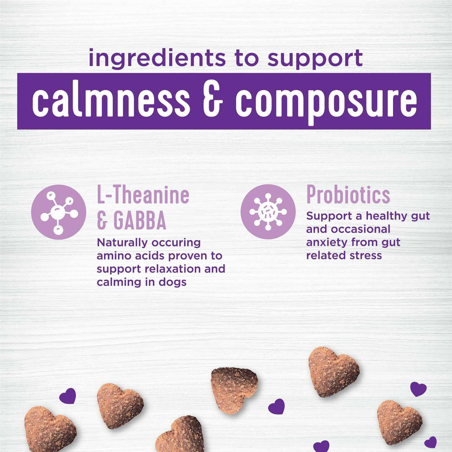 Wellness Tasty Cheese Flavored Soft Chews Calming Supplements for Dogs - Healthber