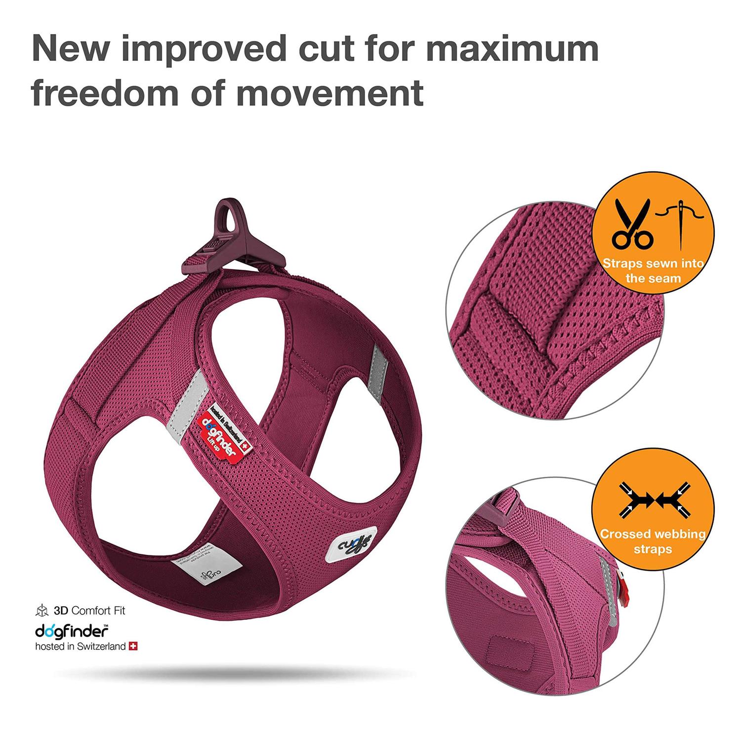 Curli Clasp Air-Mesh Vest Dog Harness - Healthber
