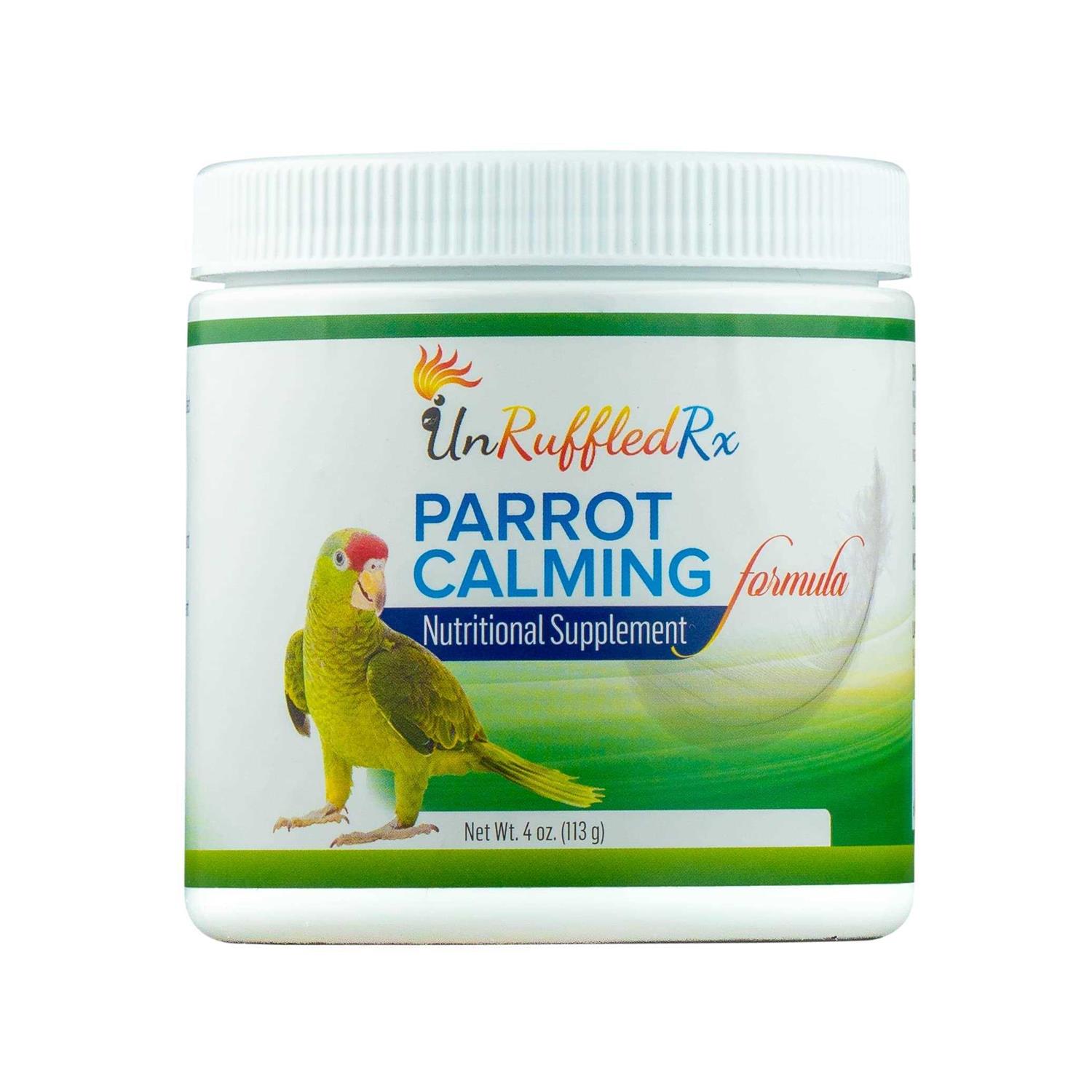 UnRuffledRx Parrot Calming Formula Dietary Supplement for Birds 4 oz - Healthber