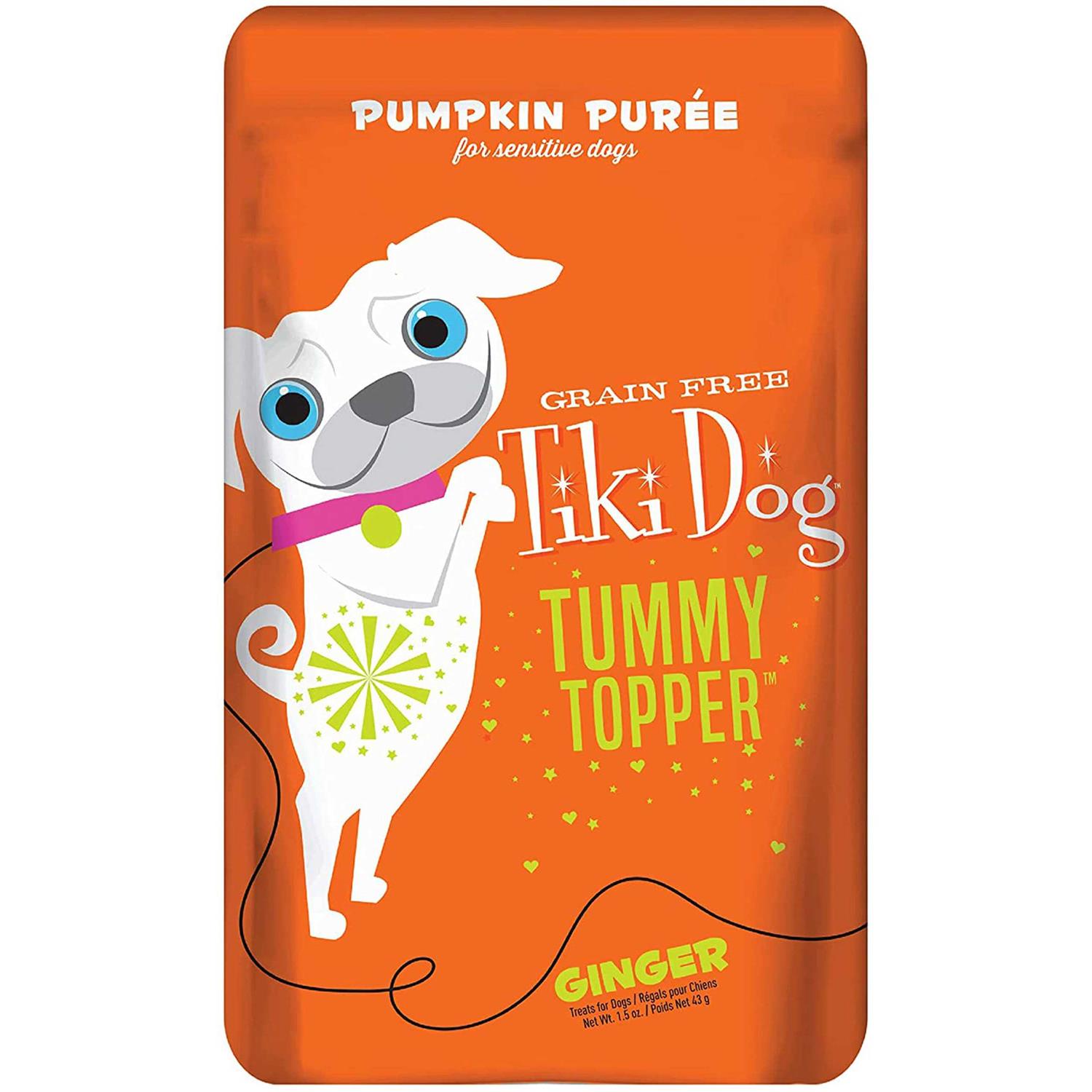 Tiki Dog Tummy Topper Pumpkin Ginger - Healthber