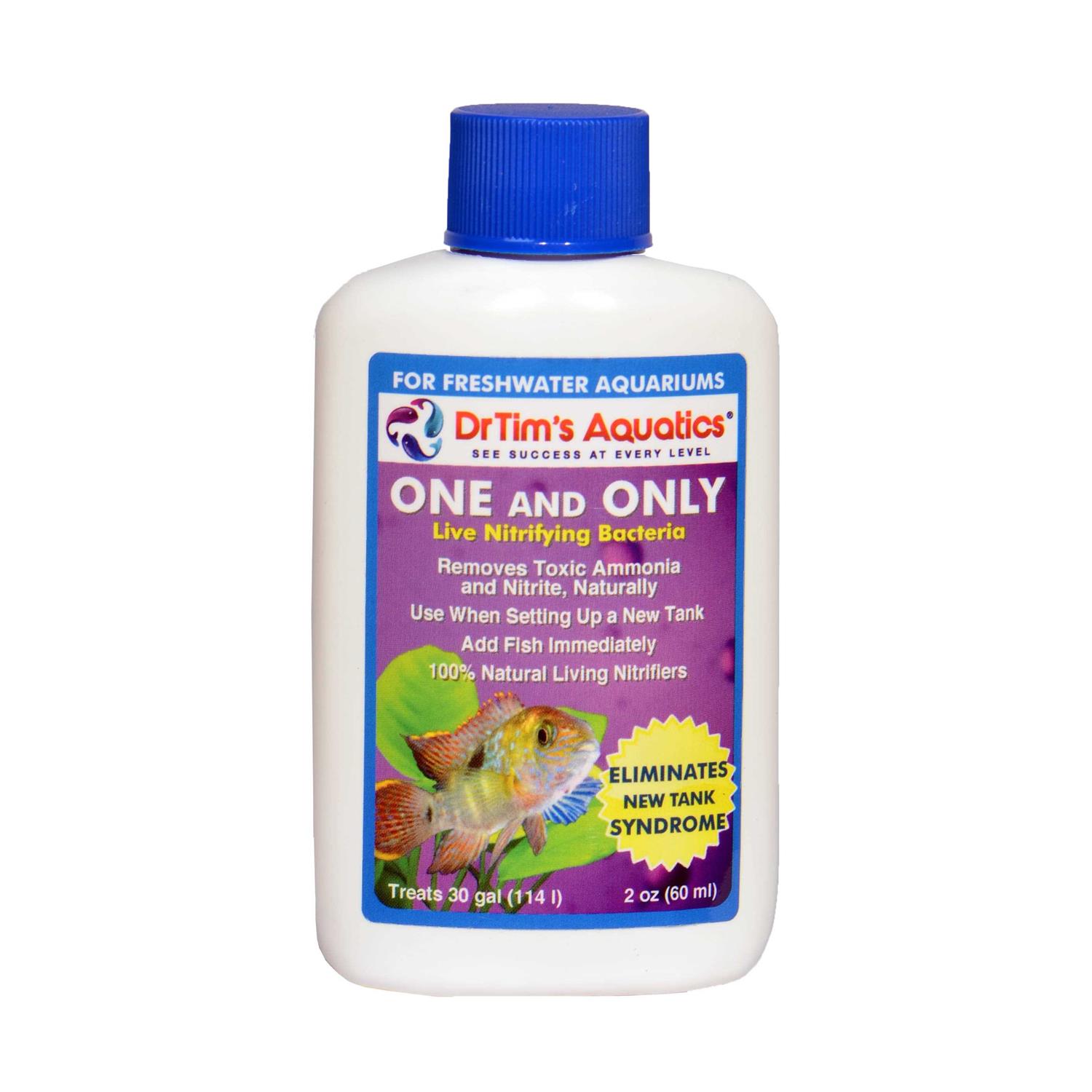 Dr Tim’s Aquatics One & Only Live Nitrifying Bacteria for Freshwater AQUARIUM - Healthber