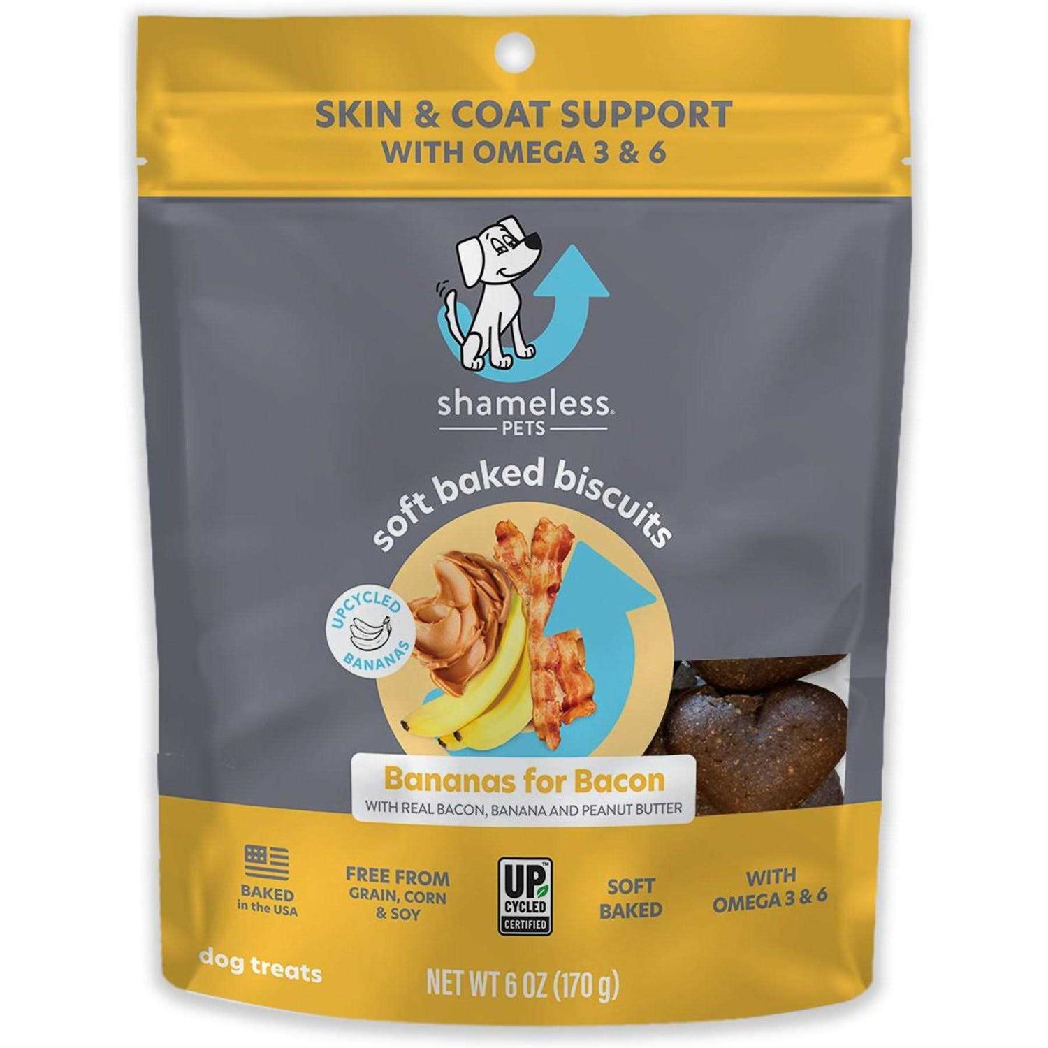 Shameless Pets Bananas for Bacon Soft Baked Dog Treats - Healthber