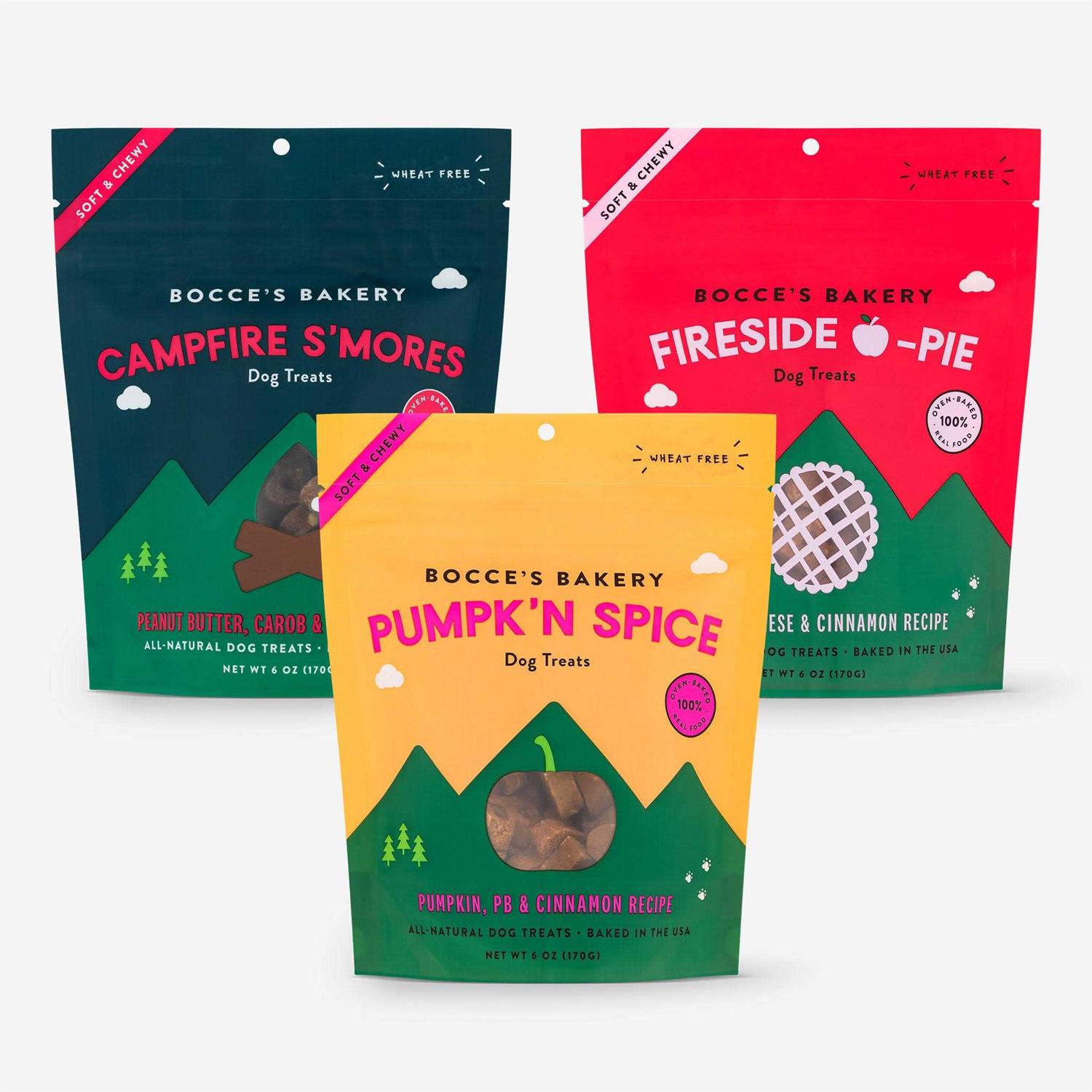 Bocce’s Bakery Pumpk’n Spice Soft & Chewy Dog Treats - Healthber