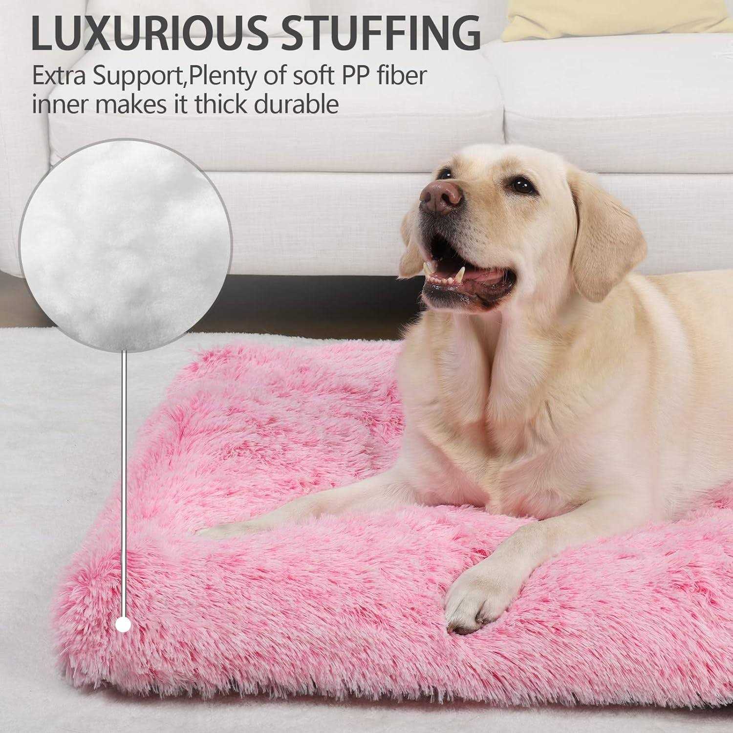 Vonabem Dog Bed crate Pad Washable Dog crate Beds for Large Medium Small Dogs Breeds - Healthber