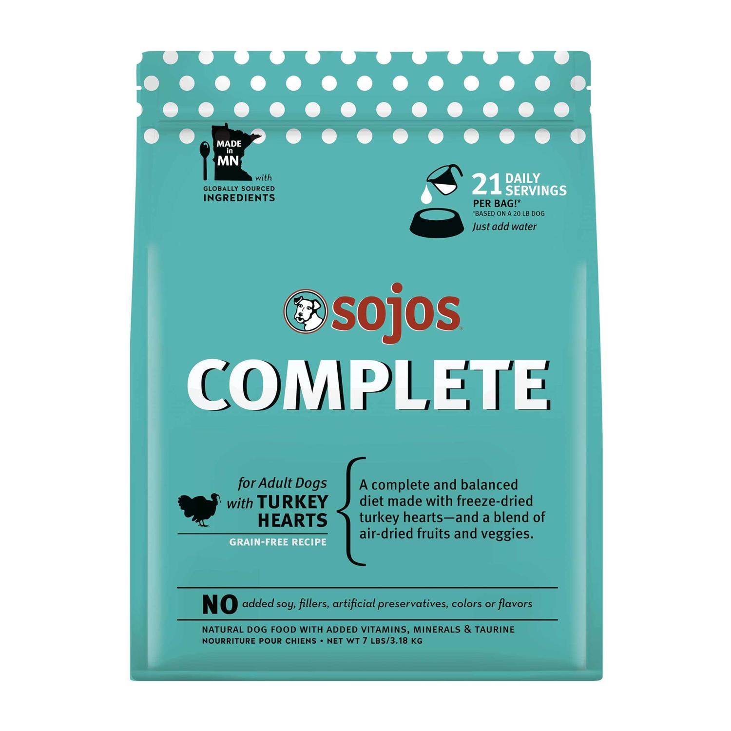 Sojos Freeze Dried Turkey Complete Dog Food - Healthber