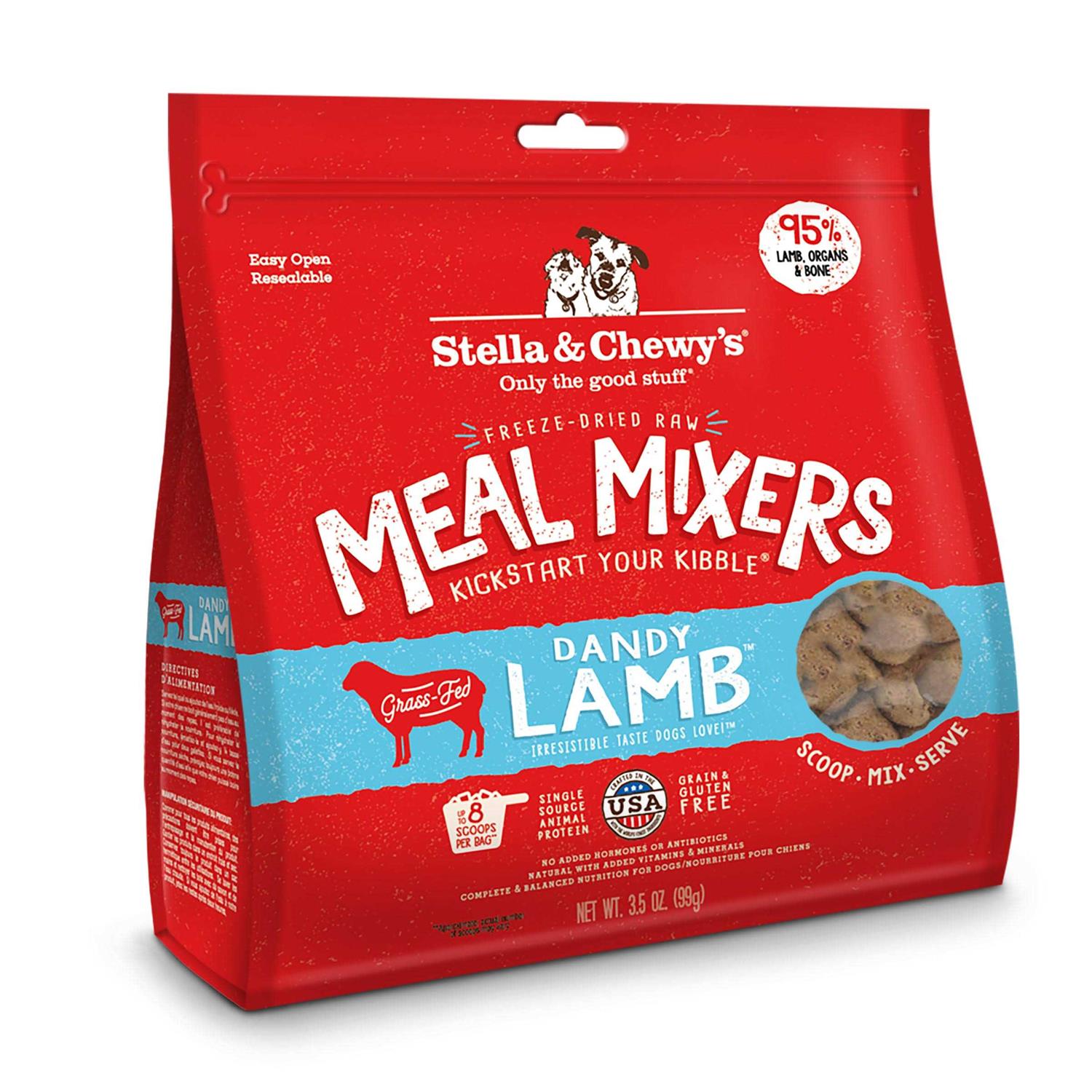 Stella & Chewy’s Freeze Dried Dandy Lamb Meal Mixers Dog Food - Healthber