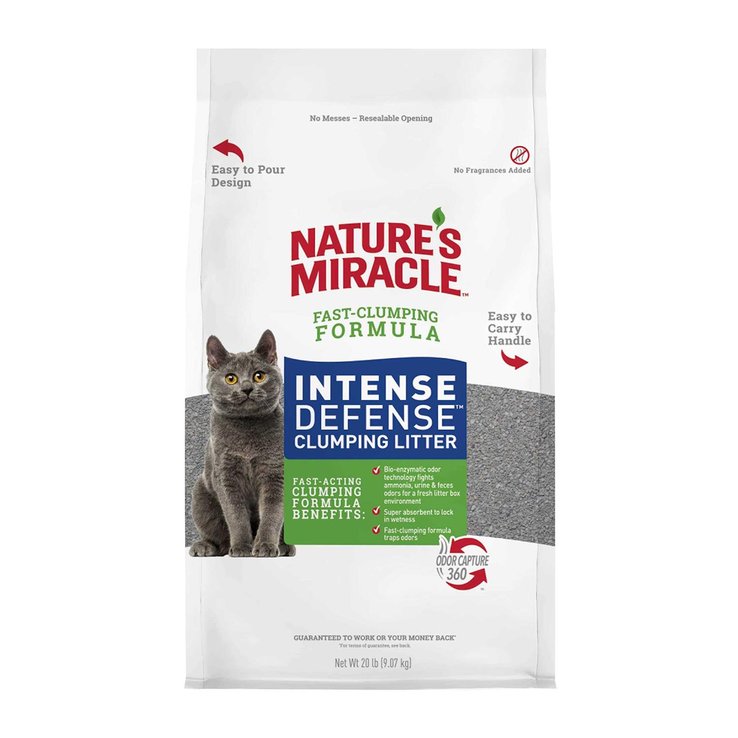 Nature’s Miracle Intense Defense Clumping Cat Litter - Healthber