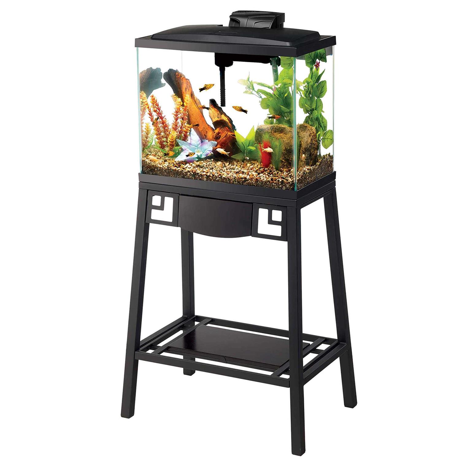 Aqueon Forge Metal Aquarium Stand - Healthber