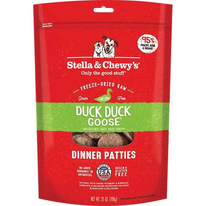 Stella & Chewy’s Duck Duck Goose Dinner Patties Freeze-Dried Dog Food - Healthber