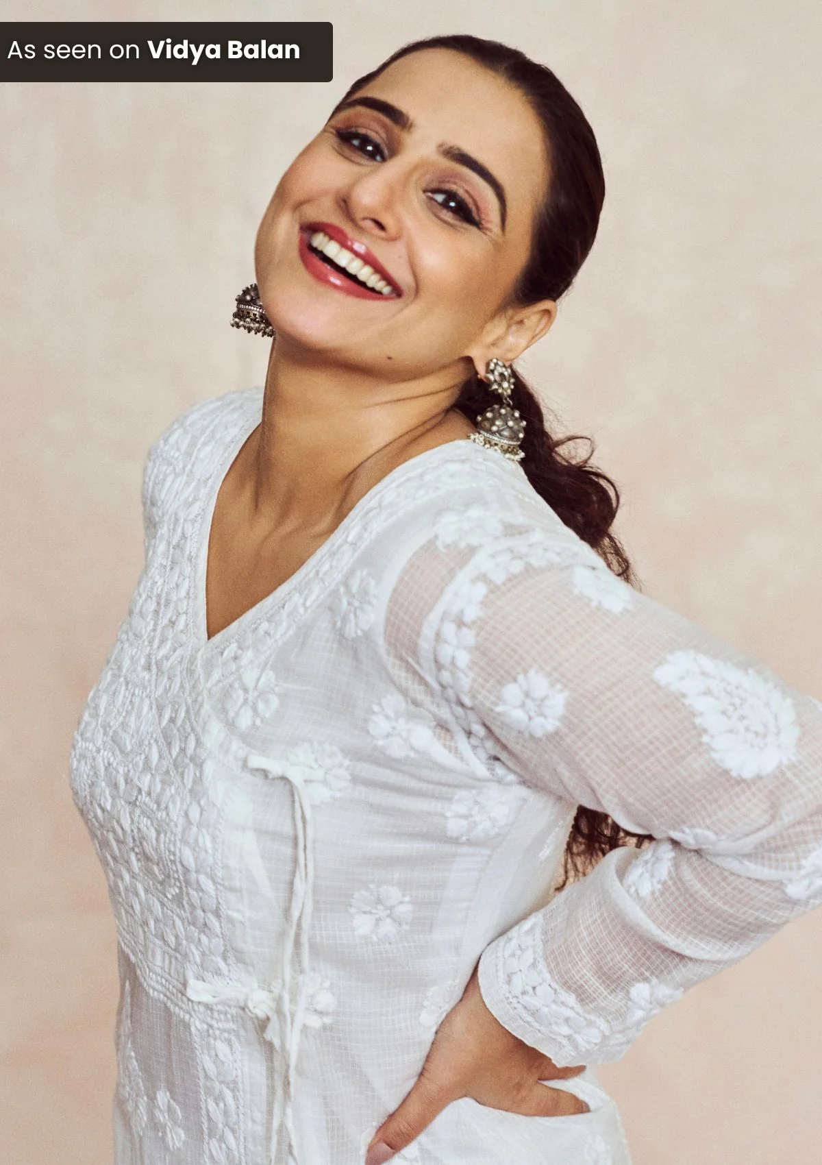 HOC Nazakat Chikankari Kota Angrakha with Inner - Healthber