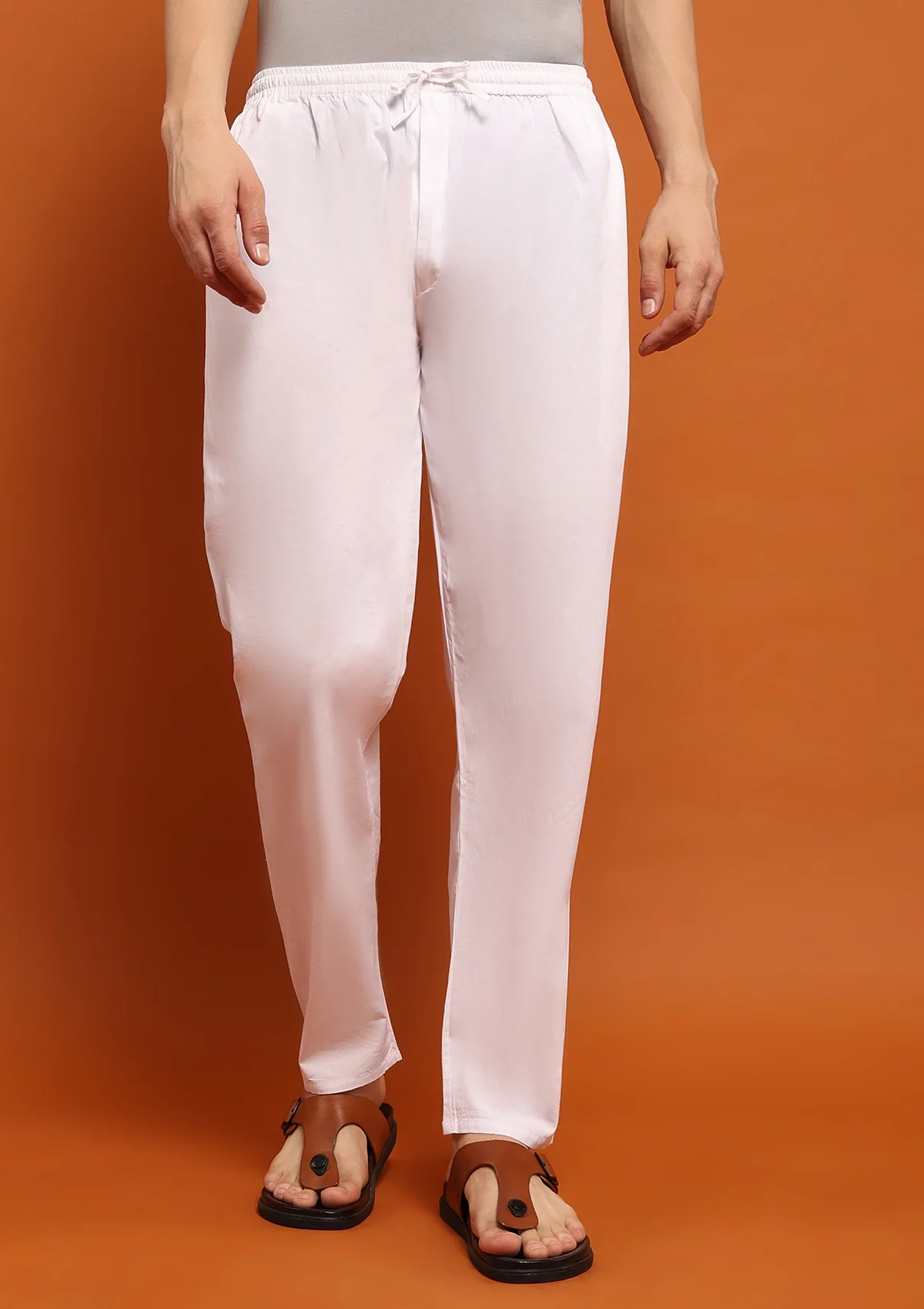 HOC Fahad Cotton Straight Pants - Healthber