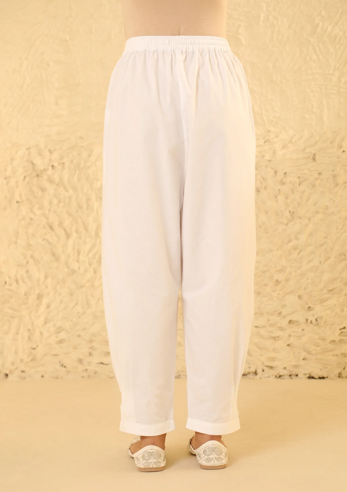 HOC Cotton Women's Solid Afghani Pant - White - Healthber