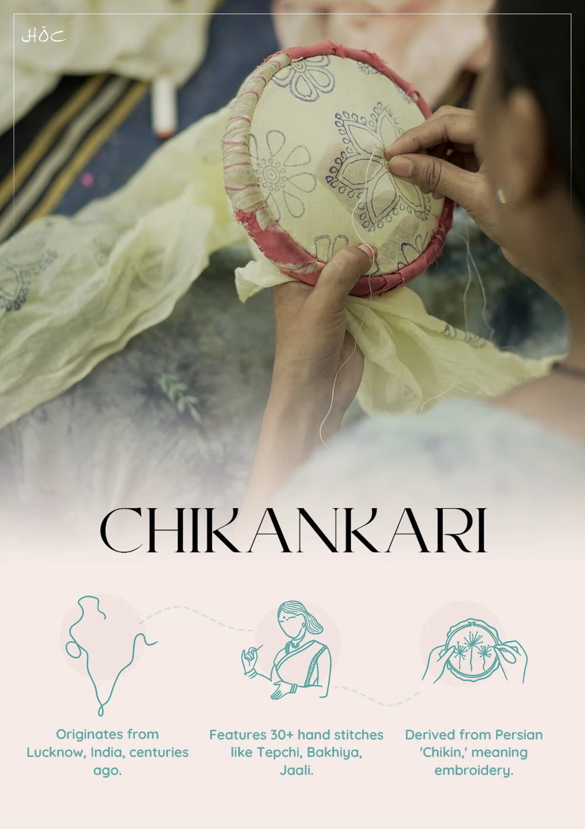 HOC Juhaina Chikankari Cotton Straight Set (Teal Green) - Healthber