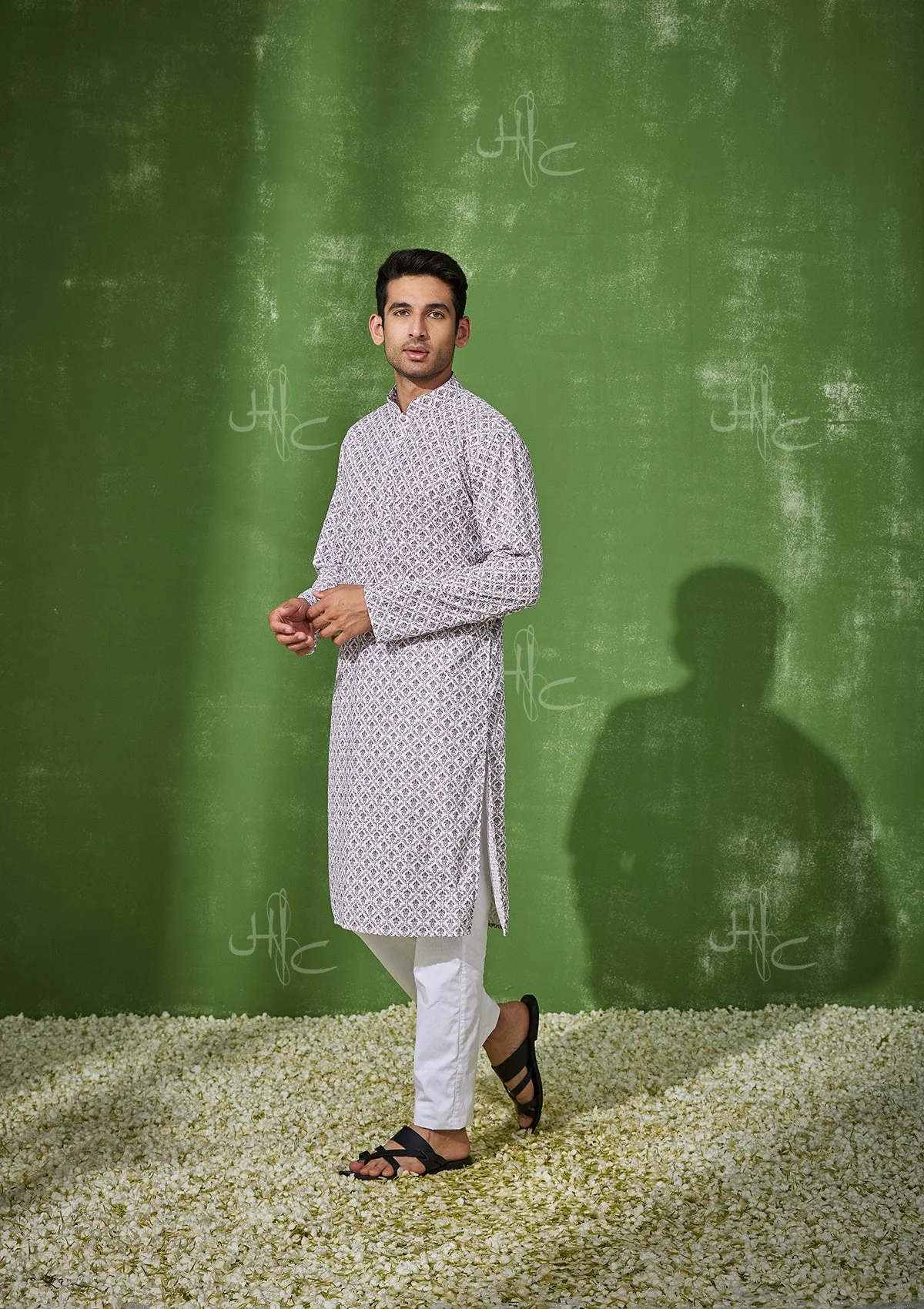 HOC Nasir Cotton Straight Men's Kurta - Healthber