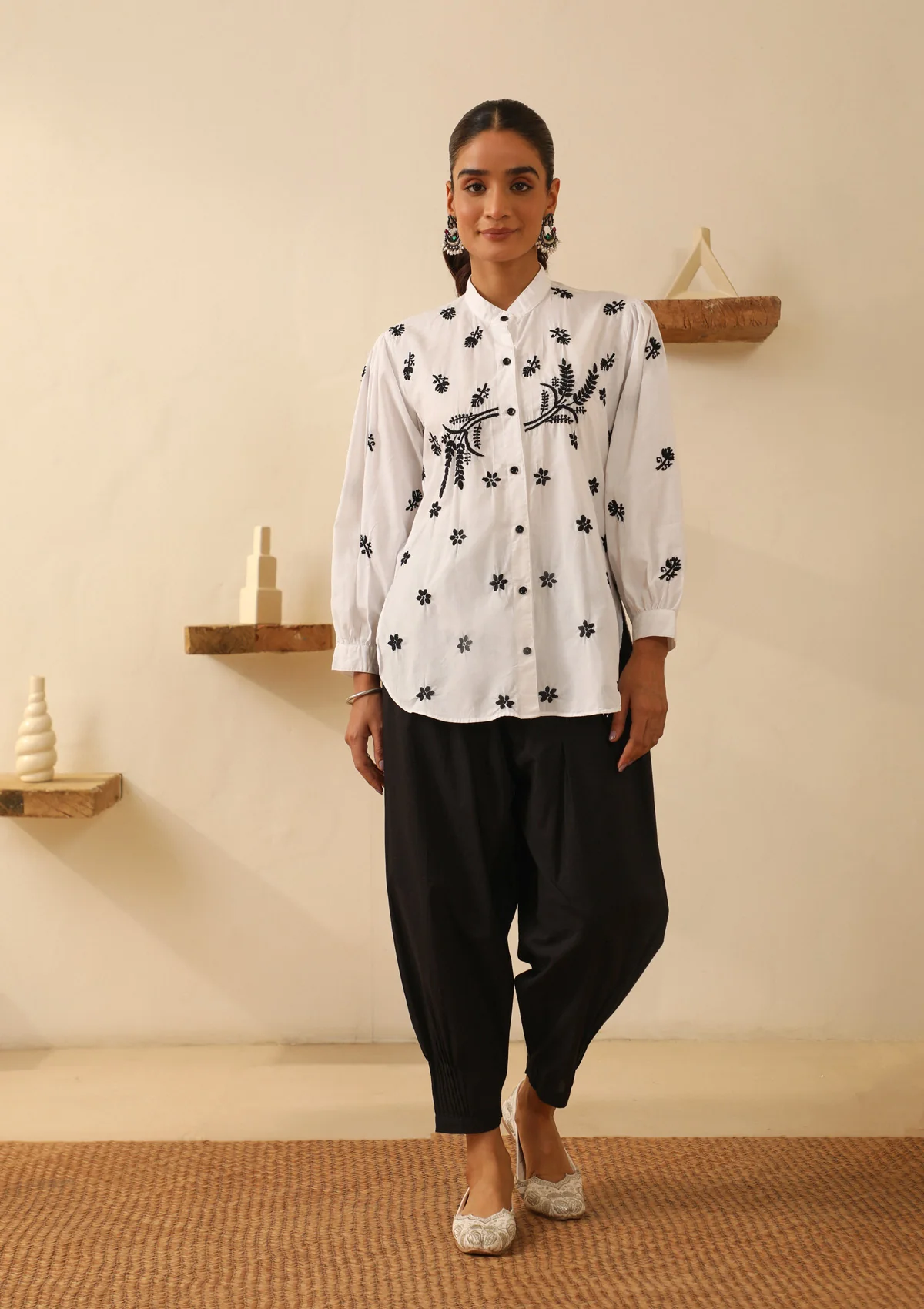 HOC Cotton Women's Solid Salwar - Black - Healthber