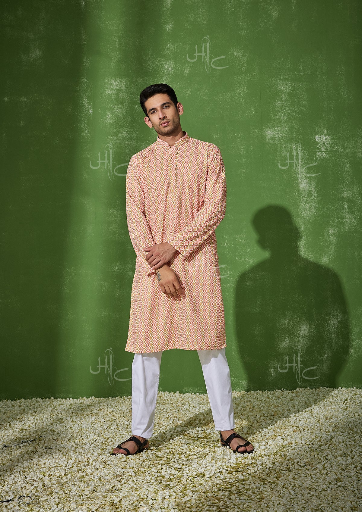 HOC Razik Cotton Straight Men's Kurta - Healthber