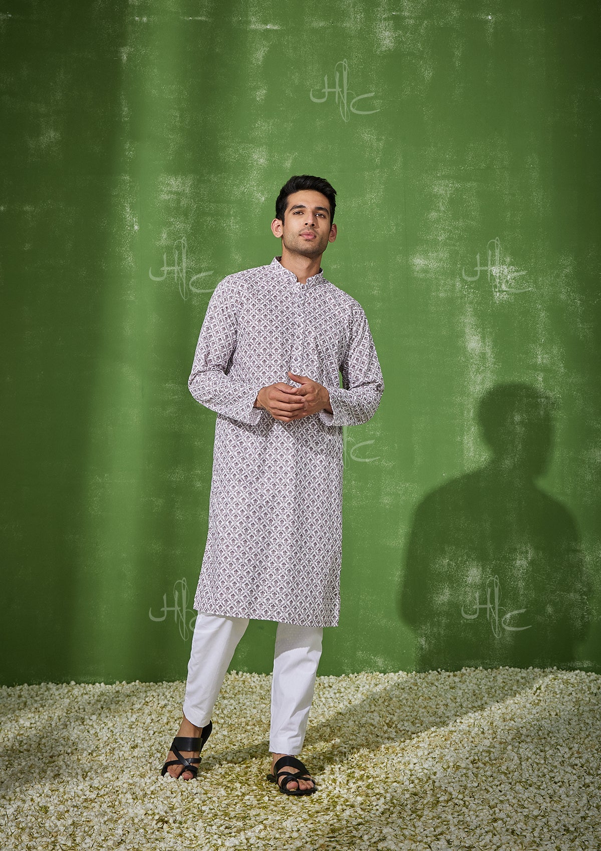 HOC Nasir Cotton Straight Men's Kurta - Healthber