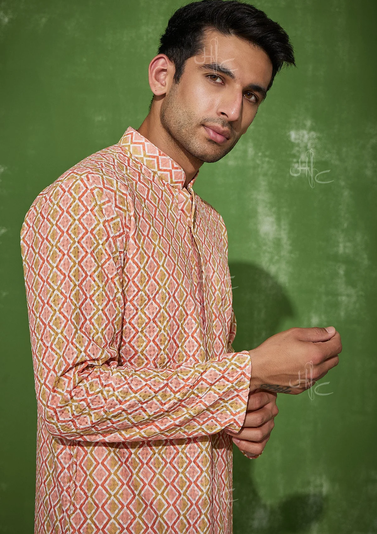 HOC Razik Cotton Straight Men's Kurta - Healthber