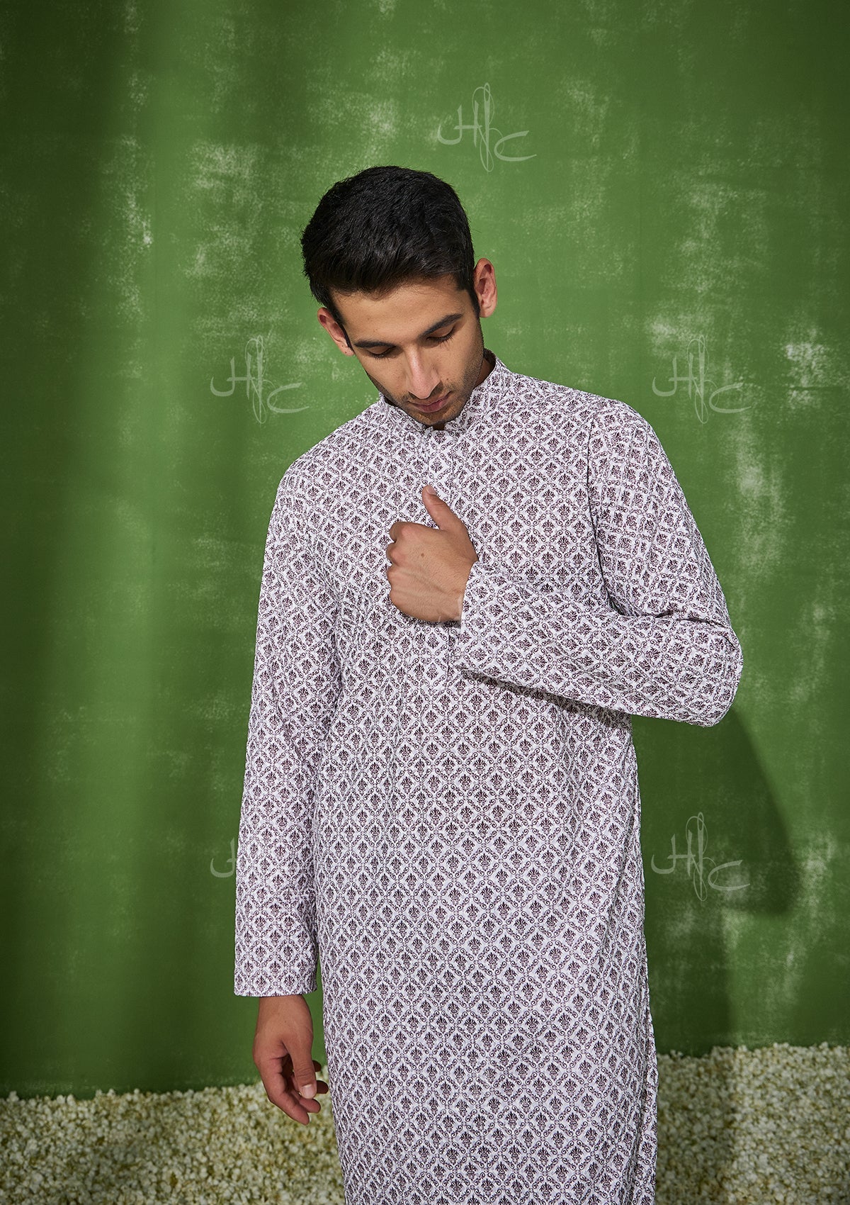 HOC Nasir Cotton Straight Men's Kurta - Healthber
