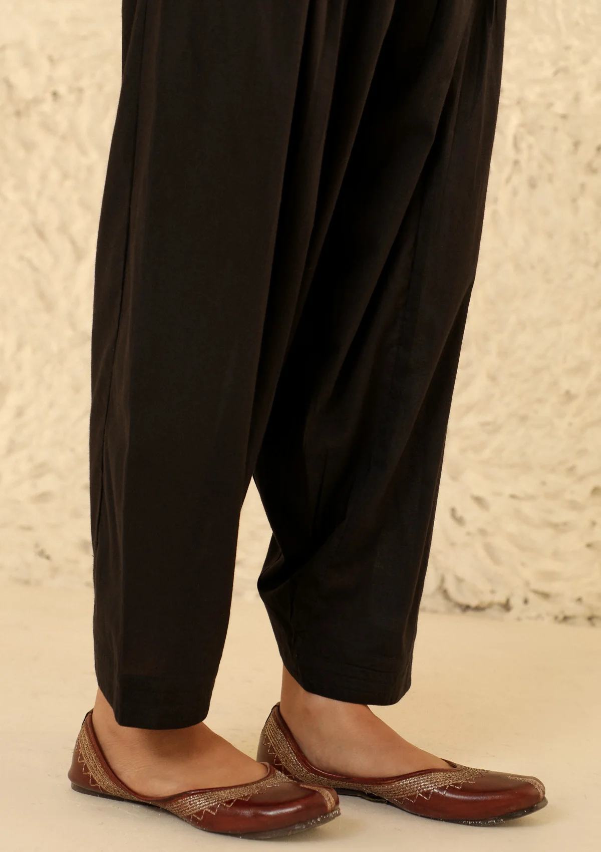 HOC Cotton Women's Solid Salwar - Black - Healthber